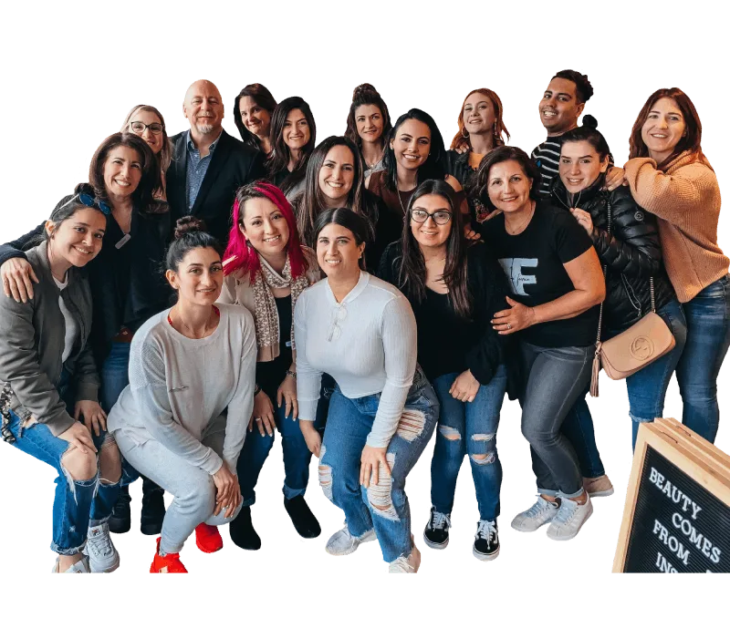Beauty business owners together at a Strategies coaching event